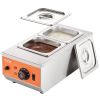 VEVOR Chocolate Tempering Machine, 9 Lbs 2 Tanks Chocolate Melting Pot with TEMP Control 86~185Â°F