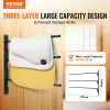 VEVOR Wall Mounted Saddle Rack Three Tiers Swing Out Saddle Pad Holder