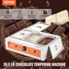 VEVOR Chocolate Tempering Machine, 26.5 Lbs 3 Tanks Chocolate Melting Pot TEMP Control 86~185Â°F