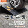 VEVOR Rubber Curb Ramp 2 Pack, 4.3" Rise Height Heavy-Duty 33069 lbs/15 T Capacity Threshold Ramps, Driveway Ramps with Stable Grid Structure for Cars