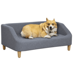 The Dog Sofa Is Suitable For Medium-sized Large Dogs (Color: Grey)