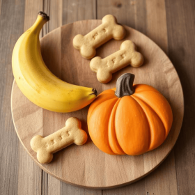 Roscoe & Stella's All-Natural Cookies & Treats (Flavor: Banana & Pumpkin, size: Mini-Bone Treats)